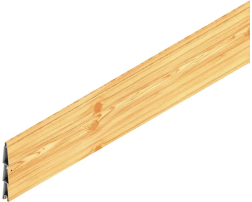 Lamelle individuelle Osmo Alu-Fence Juel 184 x 1,9 x 14 cm mélèze Panneau en bois avec bordure métallique
