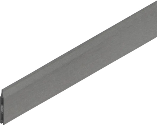 Einzellamelle Osmo Multi-Fence mit Alu-Kern 184 x 14,5 cm hellgrau Kunststoff Abschlussleiste für den Außenbereich