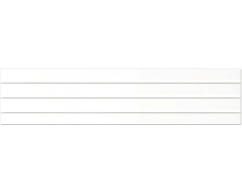 Kit d’extension Osmo Alu-Fence losange B 4 profilés dimension totale 180 x 1,9 x 44 cm blanc Panneaux blancs à rainure et languette pour aménagement intérieur