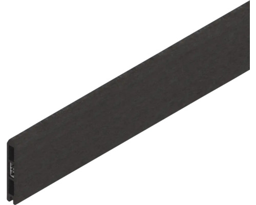 Abschlusslamelle Osmo mit Alu-Kern 184 x 12,3 cm anthrazit Profilleiste