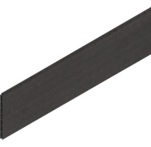 Baguette en plastique foncé en coupe transversale