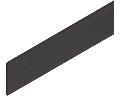 Lamelle individuelle Osmo Multi-Fence 183 x 25,7 cm anthracite Baguette en plastique foncé en coupe transversale