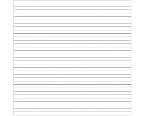 Brise-vue Osmo Alu-Fence Cube 184 x 179,4 cm blanc Papier ligné