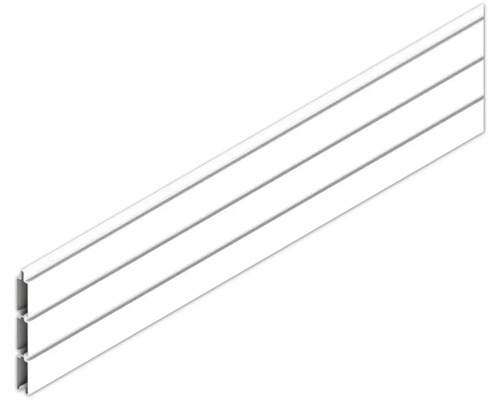 Lamelle Osmo Alu-Fence Cube 180 x 1,9 x 14 cm blanc Profilé alvéolaire en plastique