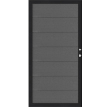 Moderne Tür mit horizontalen Paneelen und Rahmen