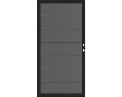 Moderne Tür mit horizontalen Paneelen und Rahmen