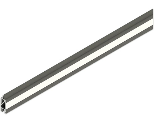 Profilé lumineux Osmo intermédiaire 184 x 1,9 x 4,1 cm gris Profilé en plastique pour projets de construction