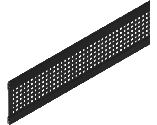 Profilé décoratif Osmo carrés 184 x 1,9 x 25,3 cm anthracite Pièce de montage perforée