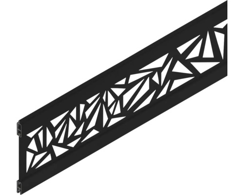 Profilé décoratif Osmo triangle 184 x 1,9 x 25,3 cm anthracite Profilé décoratif avec évidements géométriques