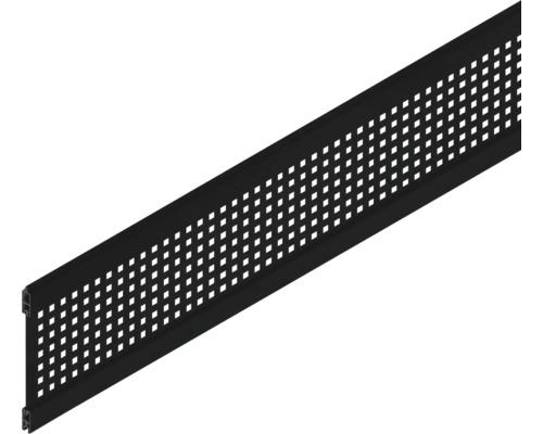 Profilé décoratif Osmo carrés 184 x 1,9 x 27,7 cm anthracite Cache-gouttière avec ouvertures carrées