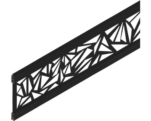 Profilé décoratif Osmo triangle 184 x 1,9 x 27,7 cm anthracite Profilé décoratif avec découpes géométriques