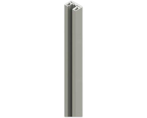 Poteau de raccordement mural Osmo 200 x 5 cm gris Poteau en plastique pour l'extérieur