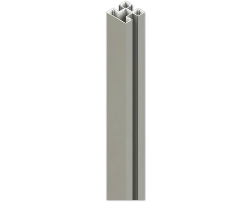 Pfosten Osmo Alu Typ D 250 x 7 x 7 cm grau Pfostenprofil aus Aluminium