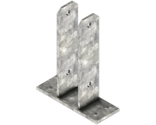 Support de poteau en métal avec trous de fixation