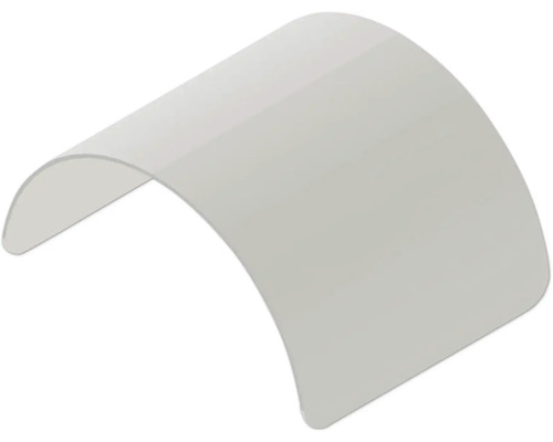 Couvre-poteau Osmo acier inoxydable V2A 9,7 x 9,7 cm gris Panneau en plastique courbé