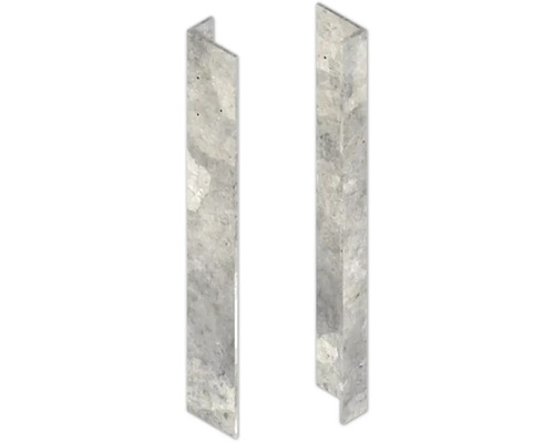 Deux revêtements muraux gris en pierre