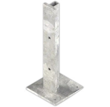 Support de poteau à bétonner avec plaque de base carrée