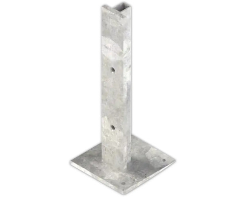 Support de poteau à bétonner avec plaque de base carrée