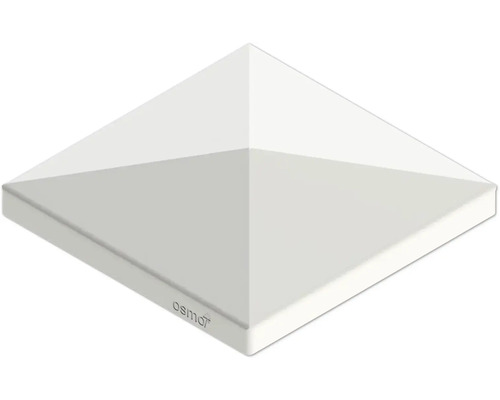 Couvre-poteau Osmo toit alu type D 9,7 x 9,7 cm anodisé Logo Osmo
