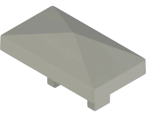 Couvre-poteau Osmo poteau de raccordement mural 6 x 4 cm gris Capuchon de poteau pour poteaux de clôture