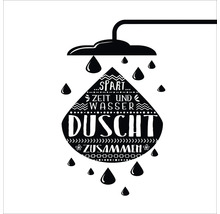 Autocollant décoratif pour douche avec l''inscription ''Économisez du temps et de l''eau, douchez-vous ensemble''