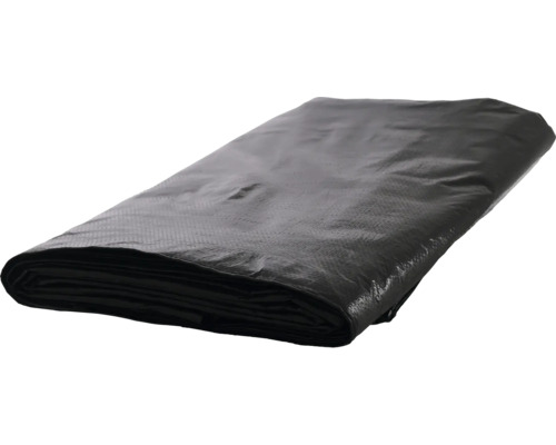 Abdeckplane aus Kunststoff, gefaltet