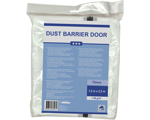 Porte anti-poussière en molleton, 1,2 mètre sur 2,2 mètres