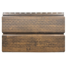 Bardage de façade en plastique aspect bois