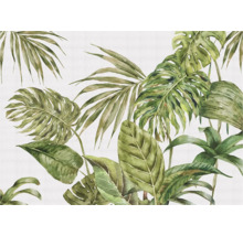 Papier peint avec motif de feuilles