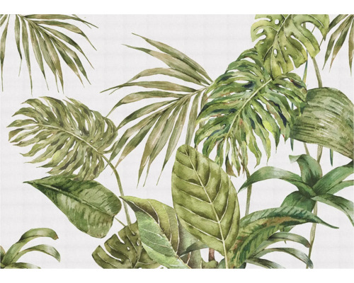 Papier peint avec motif de feuilles