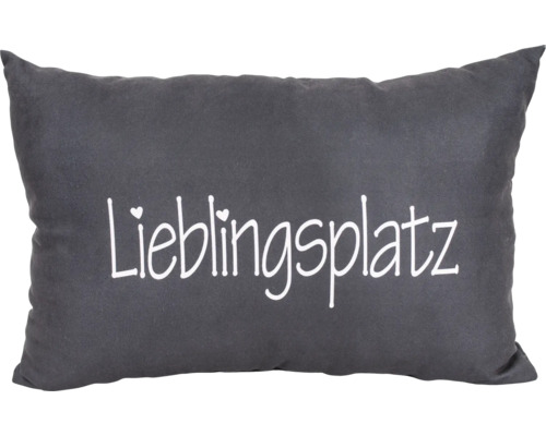 Dekokissen mit der Aufschrift Lieblingsplatz