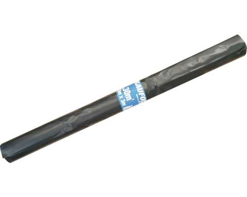 Film de construction LDPE 0,1 mm 10 x 3 m rouleau noir = 30 m² Film de protection, 30 mètres carrés, roulé