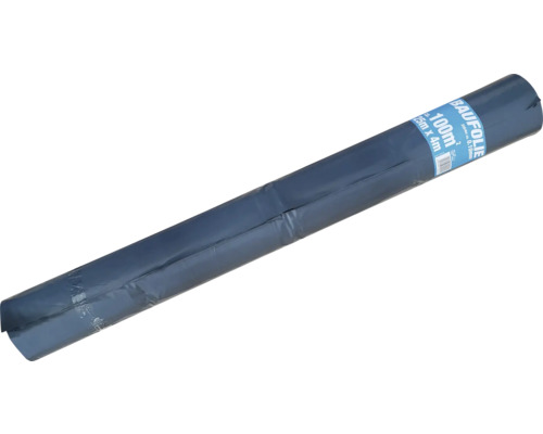 Film de construction LDPE 0,1 mm 25 x 4 m gris-marron rouleau = 100 m² Rouleau de film de construction d'une superficie de 100 mètres carrés