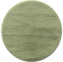 Tapis rond en fibres synthétiques