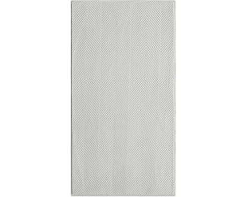 Teppich Nela Linos hellgrau 80x150 cm Teppich mit Fischgrätenmuster