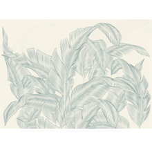 Illustration de motif de feuille de bananier pour la décoration murale