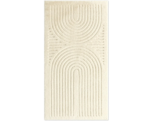 Tapis Romance Reno beige 80x150 cm Tapis avec motif géométrique