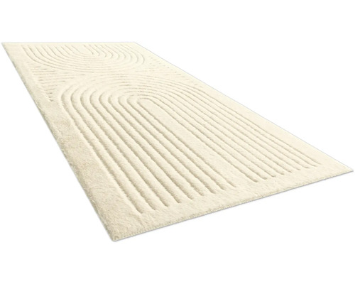 Tapis avec un design moderne en demi-cercle