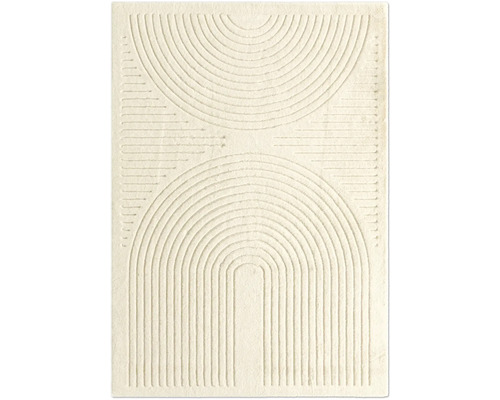 Tapis Romance Reno beige 140x200 cm Tapis avec motif d'arc abstrait