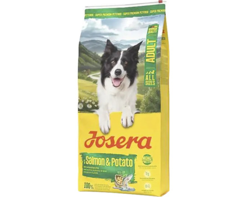 Aliments pour chiens Josera au saumon et aux pommes de terre pour chiens adultes de toutes tailles