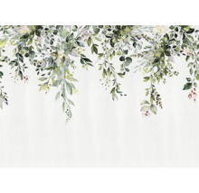 Bordure décorative avec motif de feuilles florales pour décoration murale