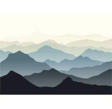 Illustration de montagnes sur différents plans