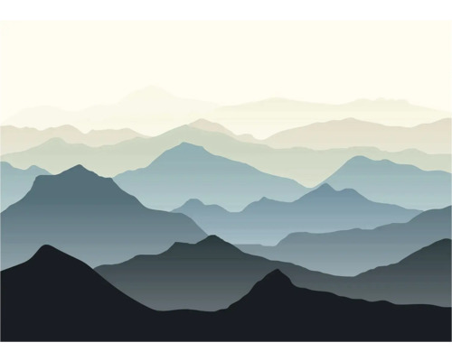 Illustration de montagnes sur différents plans