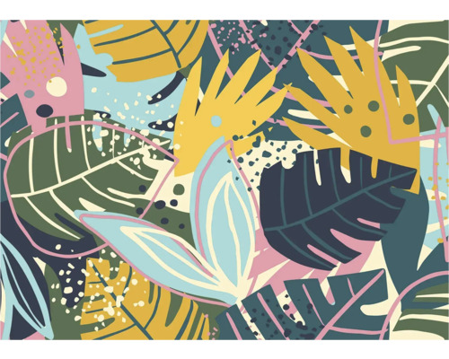 Illustration avec différentes formes de feuilles