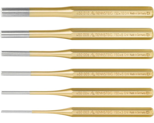 Sortiment an Splinttreibern von Rennsteig in verschiedenen Größen