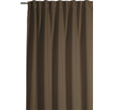 Gardine aus Stoff mit Faltenbandaufhängung