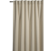 Gardine aus Stoff mit Faltenbandaufhängung