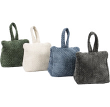 Vier Türstopper aus Stoff mit Trageschlaufe