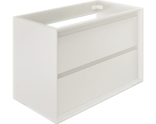 Waschtischunterschrank Allibert Delta BxHxT 80 x 54 cm x 46 cm Frontfarbe weiß