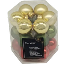 Packung mit Christbaumkugeln aus Glas